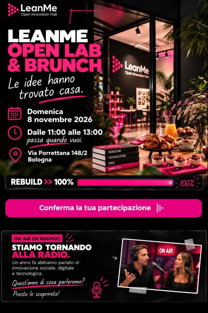 Newsletter LeanMe Open Lab e Brunch — Le idee hanno trovato casa.