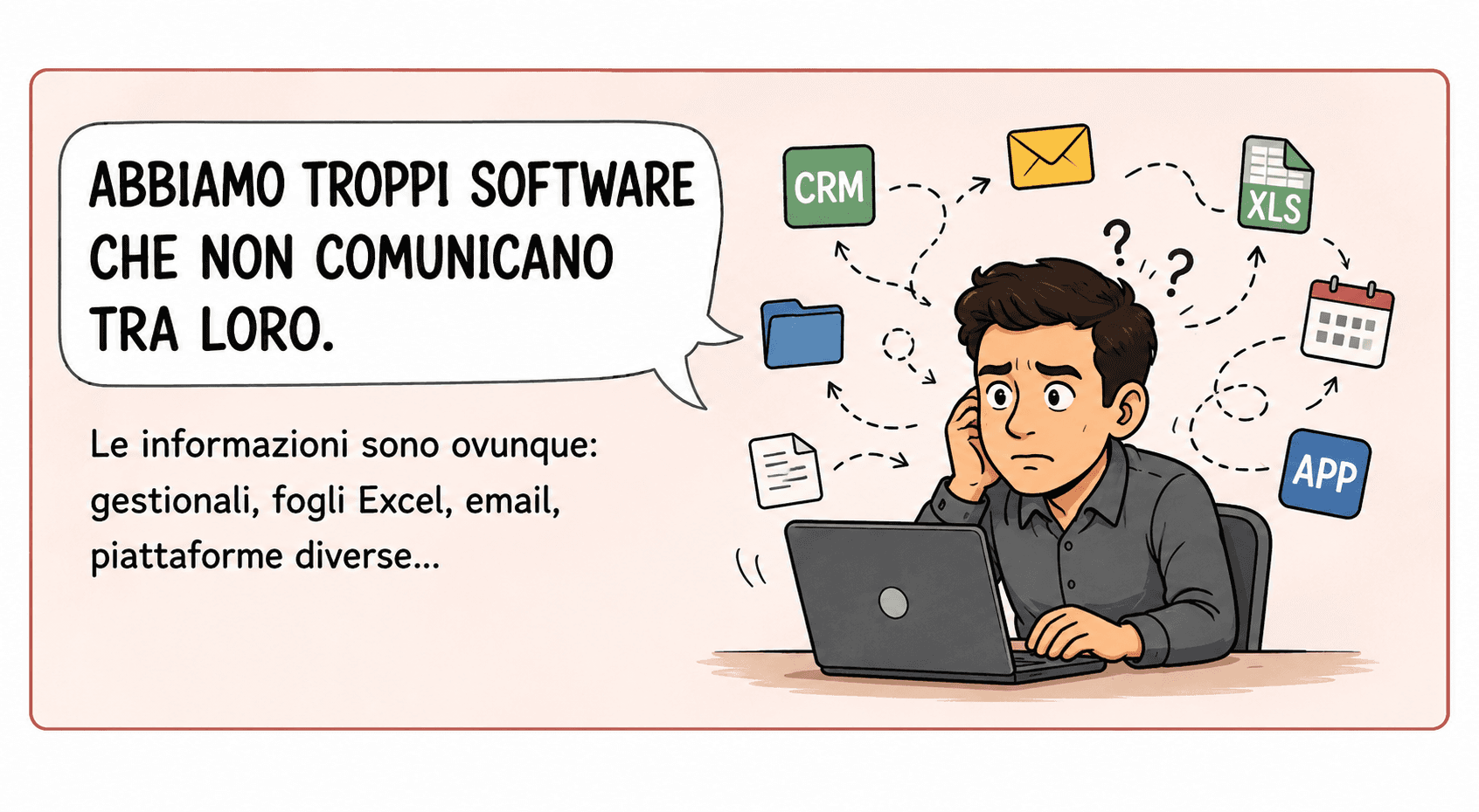 Abbiamo troppi software che non comunicano tra loro