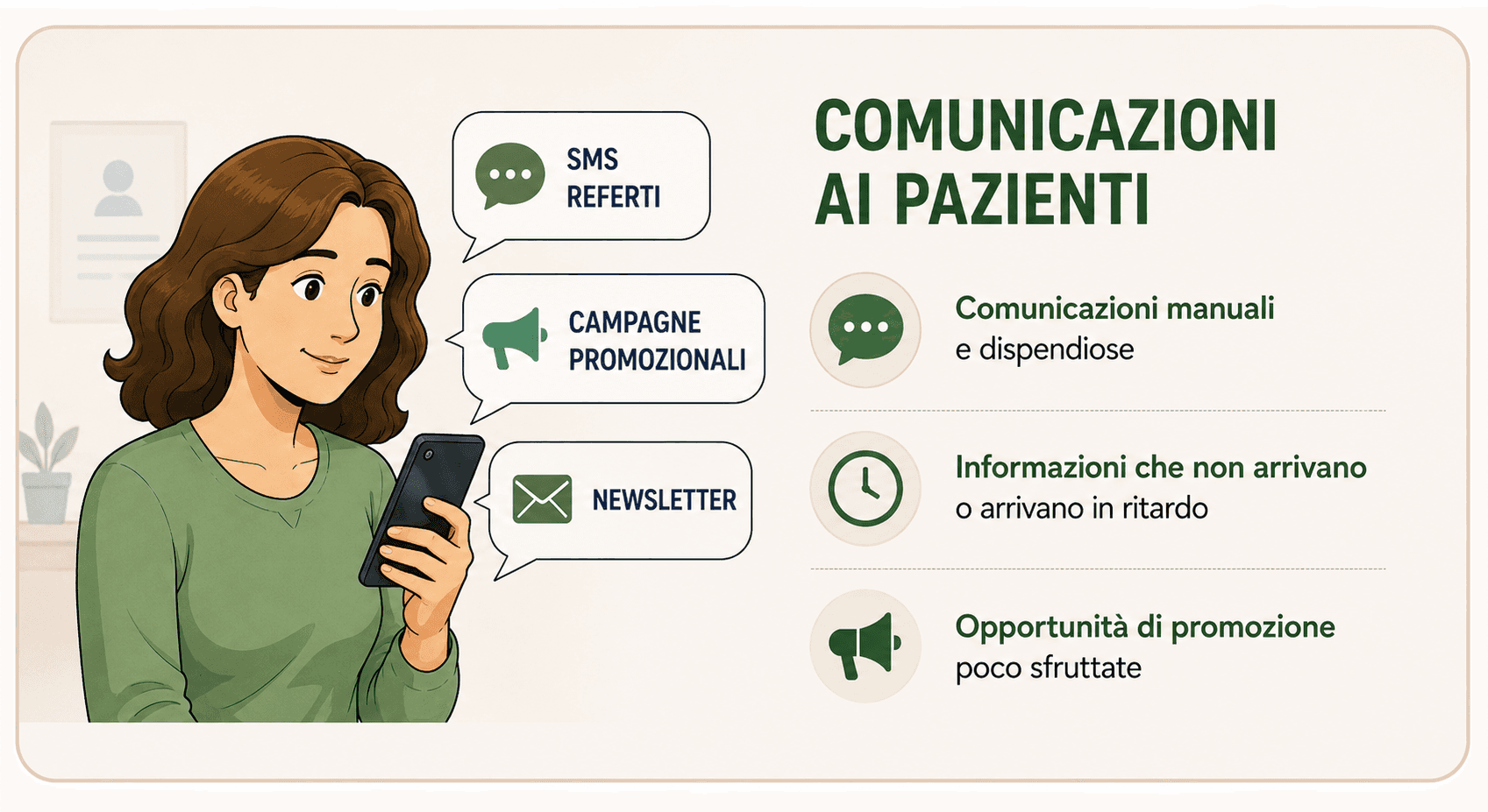 Comunicazioni ai pazienti frammentarie e poco personalizzate