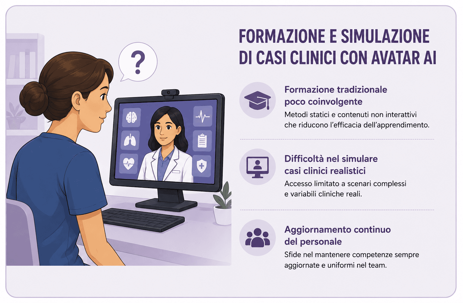Formazione poco coinvolgente per il personale sanitario