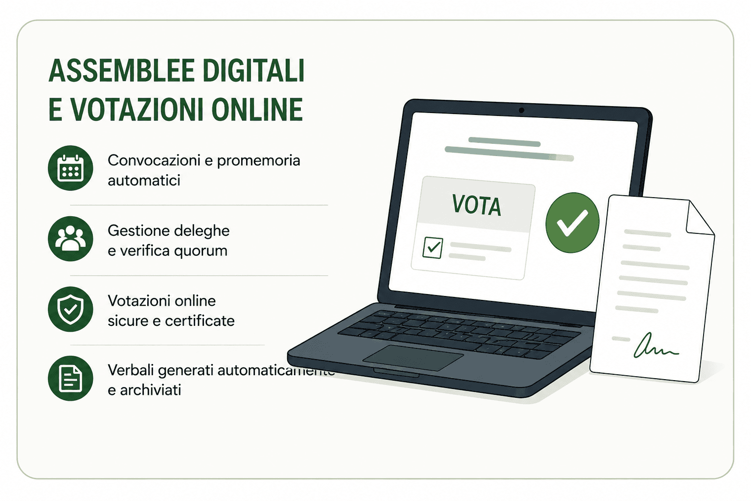 Assemblee digitali e votazioni online